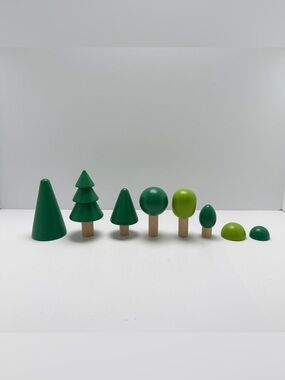 Wooden Green Tree Toy Set - Kids Toys